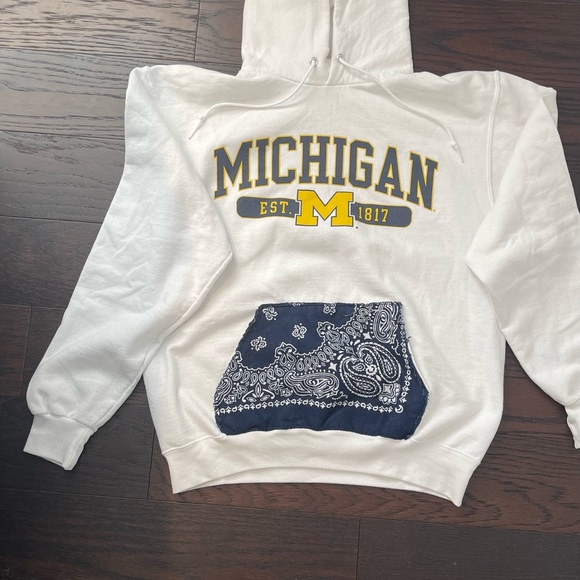 Champion | Tops | University Of Michigan Custom Hooded Sweatshirt | Poshmark